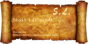 Stoll László névjegykártya