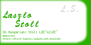 laszlo stoll business card